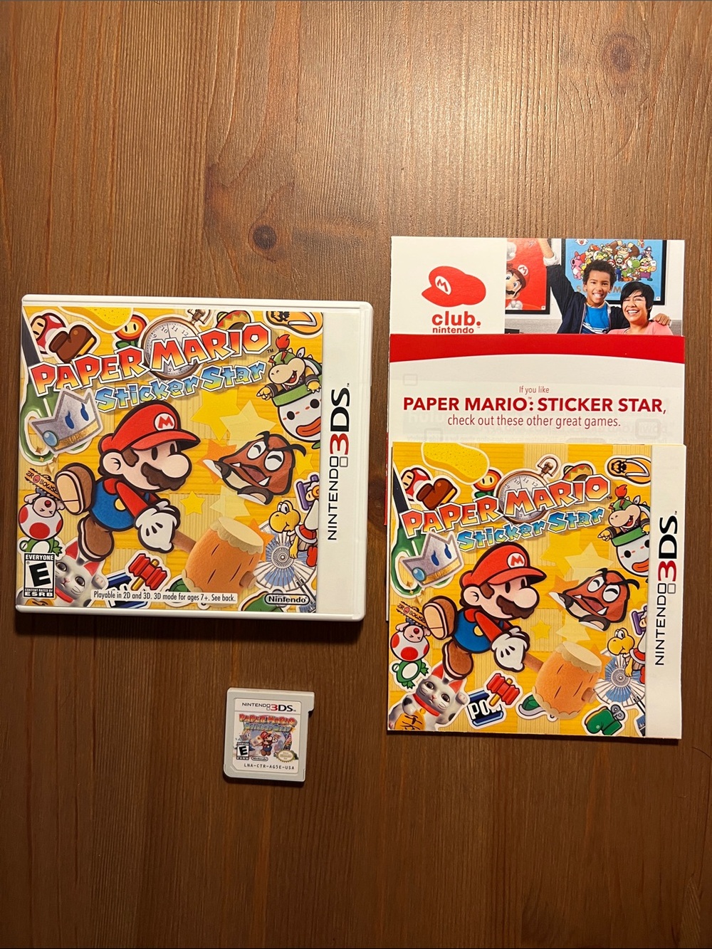 Paper Mario: Sticker Star Nintendo 3DS 2012 Game Complete CIB - Working, Clean